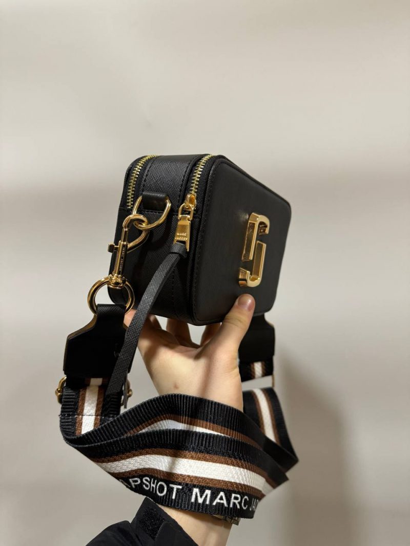 Marc Jacobs The Snapshot Black Gold Striped - Зображення 2