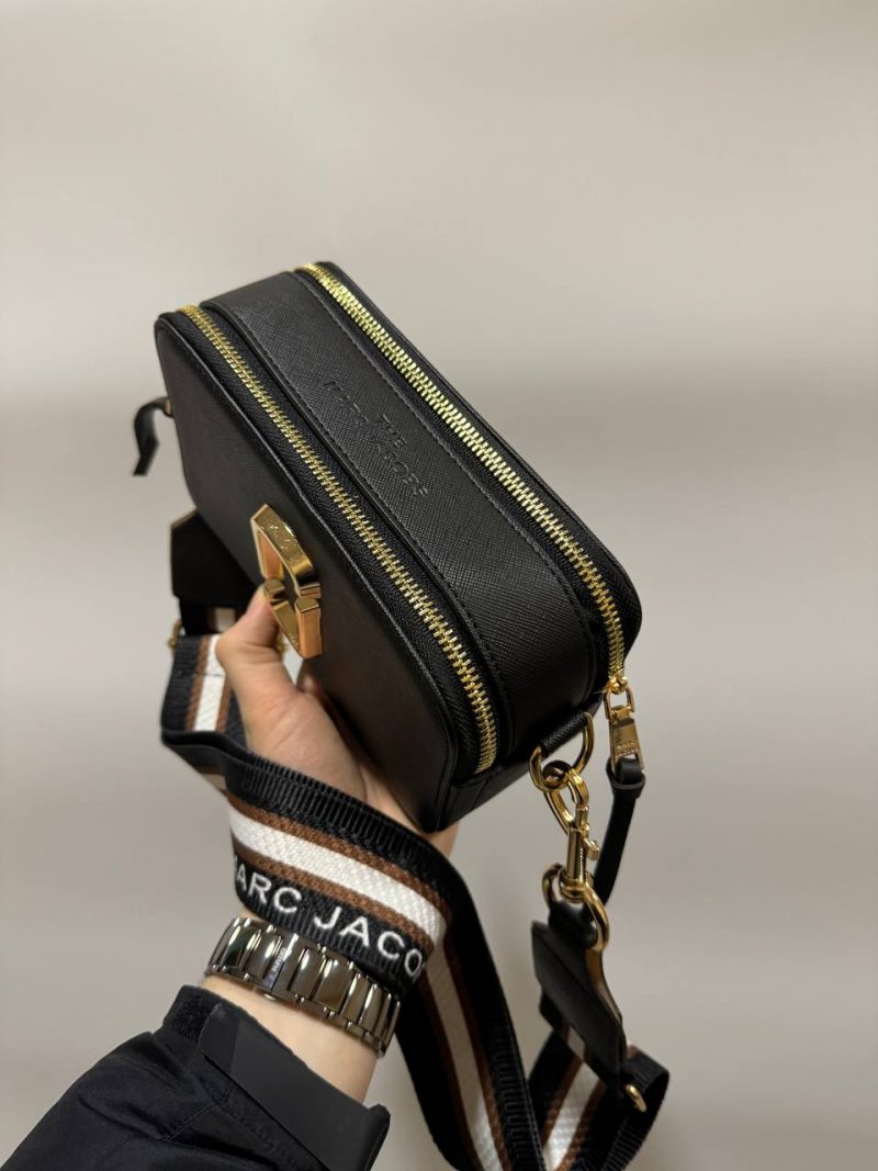 Marc Jacobs The Snapshot Black Gold Striped - Зображення 3