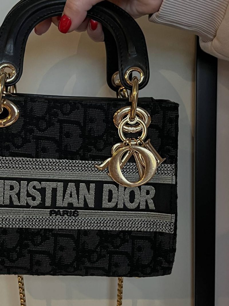 Christian Dior D-Lite Black Textile - Зображення 3